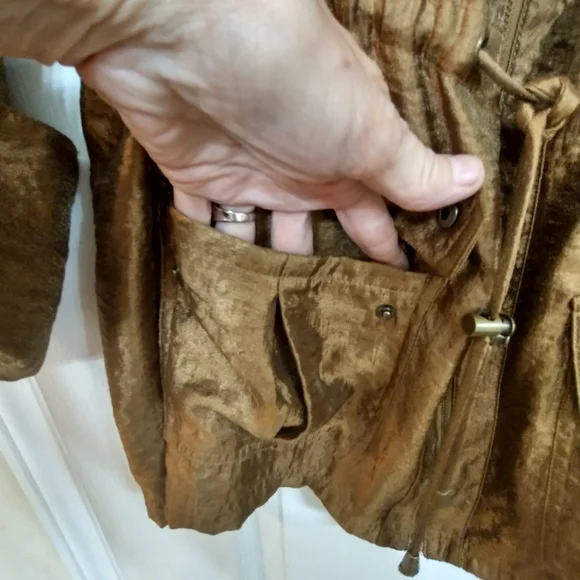 Ruby Rd Women's Metallic Bronze Jacket - Picture 4 of 13